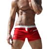 JOCKMAIL Costume da bagno da uomo stretto con tasche, pantaloncini da bagno stretti, traspiranti, ad asciugatura rapida, Colore: rosso, M