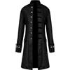 KGIHPC Giacca vintage da uomo, stile steampunk, gotico, vittoriano, per Halloween, costume medievale