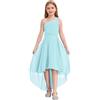 iEFiEL Elegante Abito da Principessa Bambina Ragazza Vestito Cerimonia da Damigella d'Onore Cocktail Festa di Compleanno Sposa Nozze