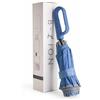 B-LION Ombrello pieghevole invertito con 10 aste rinforzate, fascia riflettente, apertura e chiusura automatica, antivento e manico con fibbia, facile da trasportare per uomo e donna, blu, Medio