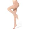 BellaAchtung Medical Collant a compressione a punta aperta donne uomo, 20-30 mmHg Calze di compressione graduata di sostegno, collant di sostegno per vene varicose Edema