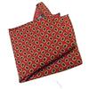 Avantgarde Fazzoletto lana da taschino uomo pochette rossa paisley beige neri colore rosso bordeaux