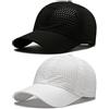 AYPOW 2 Confezioni Cappello da Baseball Uomo Donne，Traspirante Cappellino Visiera Asciugatura Rapida Sport Aperta，Leggero Pieghevol Tennis da Golf Berretto Baseball cappelli da Sole Estivo Regolabile