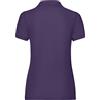 Fruit of the Loom, polo da donna a maniche corte, 65% poliestere/35% cotone Purple Large
