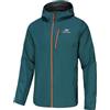 NORDIC OUTLAND Giacca antipioggia leggera da uomo con cappuccio, impermeabile e traspirante, guscio per escursioni in montagna all'aperto, Colore: verde pino., Medium