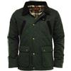 Game Technical Apparel Giacca da uomo Oxford in cera trapuntata britannica, colore nero, Oliva