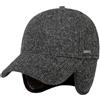 Stetson Cappellino con Paraorecchie Vilson Wool Uomo - in Lana Berretto Baseball Cappello Invernale Chiuso Dietro, Visiera, paraorecchie, Fodera Inverno Autunno/Inverno - M (56-57 cm) Antracite