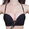 Kontvom Reggiseni Push up da Donna con Coulisse Plus Size Reggiseno Senza Ferretto con Scollatura Lingerie Sexy 3C