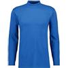 Ragman Maglietta a collo alto da uomo a maniche lunghe, Blu, XXXL