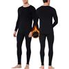 Casey Kevin Intimo Termico Uomo Set di Maglietta e Pantaloni Termica Uomo Cotone Maniche Lunghe Intima Termico