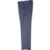 ALVIPERI Pantalone Uomo Classico Lino E Cotone Fantasia TG.46-62 vestibilità Comoda Taglie Forti tg.54 Blu