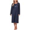Merry Style Camicia da Notte Manica Lunga Donna 91LW1 (Blu Scuro (Manica Lunga), L)