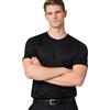 Generico T-Shirt Uomo Nera Elegante in 100% Cotone Makò - Tessuto Lucido Anallergico Irrestringibile, Ideale sotto Giacca e Casual, Made in Italy