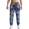MakingDa Pantaloni da uomo larghi in stile hippie con stampa cachemire, a gamba larga, in cotone, stile harem, hippy, con motivo 3D, per spiaggia, yoga, jogging, danza, Z-3, 3XL