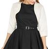 BlackButterfly Coprispalle Donna Raso Manica 3/4 Coreana | Collo Rialzato, Davanti Aperto, Da Infilare, Senza Chiusure, Matrimoni e Cerimonie, Taglie XS-5XL