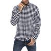 RED BRIDGE Camicia da Uomo a Manica Lunga in Cotone a Quadri Casual