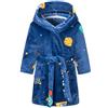 DELEY Accappatoio Bambini con Cappuccio, Universo spaziale, 2-3 Anni