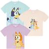 BlueY Girls Three Pack 100% Cotton Oversized Shoulders T-Shirts Bingo