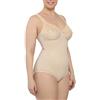 BODYPERFECT Body Donna Coppa D Contenitivo e Snellente Intimo Elegante in Pizzo Senza ferretto Scollatura sulla Schiena L-Nudo
