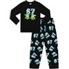 ThePyjamaFactory Pigiama lungo da bambino Six Seven nero verde calcio 67 pigiama per bambini