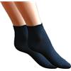 Fontana Calze, 12 paia di Mini Calza caviglia DONNA in cotone Filo di Scozia elasticizzato. BLU TG 44-47