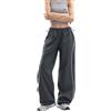 Xinor Y2K Baggy Pantaloni Cargo Parachute Donna Leggera Strisce Laterali | Pantaloni parachute donna gamba larga coulisse leggero fasce hip hop danza streetwear Americana nero blu scuro rosa grigio