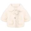 Freebily Cappotto per Neonate Mantello in Pelliccia Sintetica Cappotto Bimba Principessa Capispalla Giacca Calda Adorabile Mantellina Poncho Abiti Invernali Battesimo