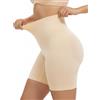 SHAPERX Guaina Contenitiva Donna Shapewear Pancia Piatta Intimo Mutande Modellante Contenitivo Senza Cuciture Pancera Post Parto Recupero, UK-SZ5810-Beige-L/XL
