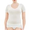SalGiu Maglia (3 Pezzi) Taglie Forti Intima 100% Cotone Estiva Mezza Manica Raso (9, Bianco)