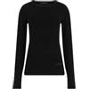 Guess Maglione da Donna Elinor RN LS Swtr, Jblk Jet Black A996, XS