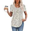 MOLERANI T-Shirt da Donna Top a Maniche Corte T-Shirt Morbida con Scollo Rotondo Top Estivi Casual e Allentati Ferri di Cavallo Colorati L