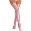 SEAUR Collant da donna opachi ad olio lucido coscia alta calza lucida collant di seta calze per Party Club, rosa, Taglia unica