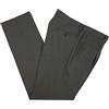 N+1 - Pantalone Uomo Classico in Fresco Lana con Pens Cavallo Alto Gamba Larga Elegante Tasca Dritta Leggero Estivo (56, Marrone)
