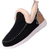 generisch Pantofole da uomo, invernali, morbide, in feltro, alla moda, calde, unisex, per la casa, in feltro e chiuse, antiscivolo, morbide, Nero , 38