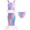 Lito Angels Children's Apparel Lito Angels Costume da Bagno Tankini 2 Pezzi per Bambina, 2-3 Anni 92 98