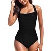 Generic Costume da Bagno Intero Donna Sportivo - Costumi Interi da Mare Push Up Imbottito Reggiseno Costume Intero Croce Indietro Bikini Mare Costume Piscina Beachwear Swimwear
