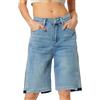 Generic Pantaloncini Jeans Donna Vita Alta Pantaloni Corti Push Up Casual Eleganti Comodi Bermuda in Denim Sportivi Sexy Taglie Forti Jeans Morbidi Curvy Hotpants Slim Fit E Ragazza Aderenti I421