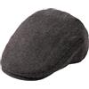 TOP-EX L/XL/XXL/XXXL Berretto da uomo misto lana Flatcap Newsboy, berretto vintage Barrett Ivy Gatsby Cap Tweed Beret Peaked Caps, spina di pesce_grigio, 3XL