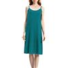 Jamron Donna Taglie Forti Abito Sottoveste Lunga con Spalline Sottili Camicia da Notte Elegante Senza Maniche (S-5XL)