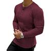Muscle Cmdr Maglia Uomo Manica Lunga/Corte,Maglia Termica Uomo Manica Lunga,Cotone Camicie Muscolari Slim Fit（Rosso/XL）