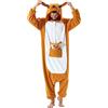 Simzoo Pigiama Intero Animali Unisex Kigurumi Adulto Carnevale Onesie Cosplay Halloween Costume per Donna Uomo Sleepwear