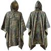 ElifeAcc Poncho con Cappuccio Antipioggia a Pioggia Multifunzionale - Impermeabile Impermeabile, Tenda da Terra, Telo Parasole, Perfetto per attività all'aperto