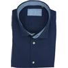 P-Club Camicia Uomo Manica Lunga 100% Puro Lino Taglie Forti Button Down Tinta Unita 4XL 5XL 6XL (IT, Testo, 5XL, Regular, Regular, Blu)
