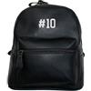PR Service PRS/Spotapplick Zaino casual da uomo e per donna personalizzabile con iniziali o nome unisex in eco pelle con due tasche con zip decorato a ricamo