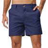 Zetieny Pantaloni Corti Chino da Uomo in Cotone Estivi dal Taglio Classico
