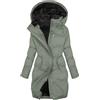 KHIRVWL Giubbotto Donna Invernale Lungo Piumino Cappotto Trapuntato Imbottita in Caldo Giacca Parka Casual Outdoor Cappotti con Cappuccio Cappotto Moda Cerniera Unico Giacche Classico Piumini
