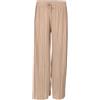 malito more than fashion Pantaloni da donna plissettati, morbidi e fluenti, in chiffon, lunghi estivi, alla moda, 883, Fango, L-XL