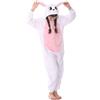 WAFUNNE Costume intero in flanella con cappuccio, per bambini, ragazzi, ragazze, cosplay, Halloween, coniglietto pasquale