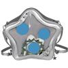 GMBYLBY Itabag - Zaino multiuso a forma di stella, borsa a tracolla per anime, in pelle sintetica, Argento S., M