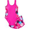 FEOYA Costume Piscina Due Pezzi per Bambina 5-14 Anni, UPF 50+ Protezione Solare, Asciugatura Rapida, Costume Nuoto con Short per Spiaggia